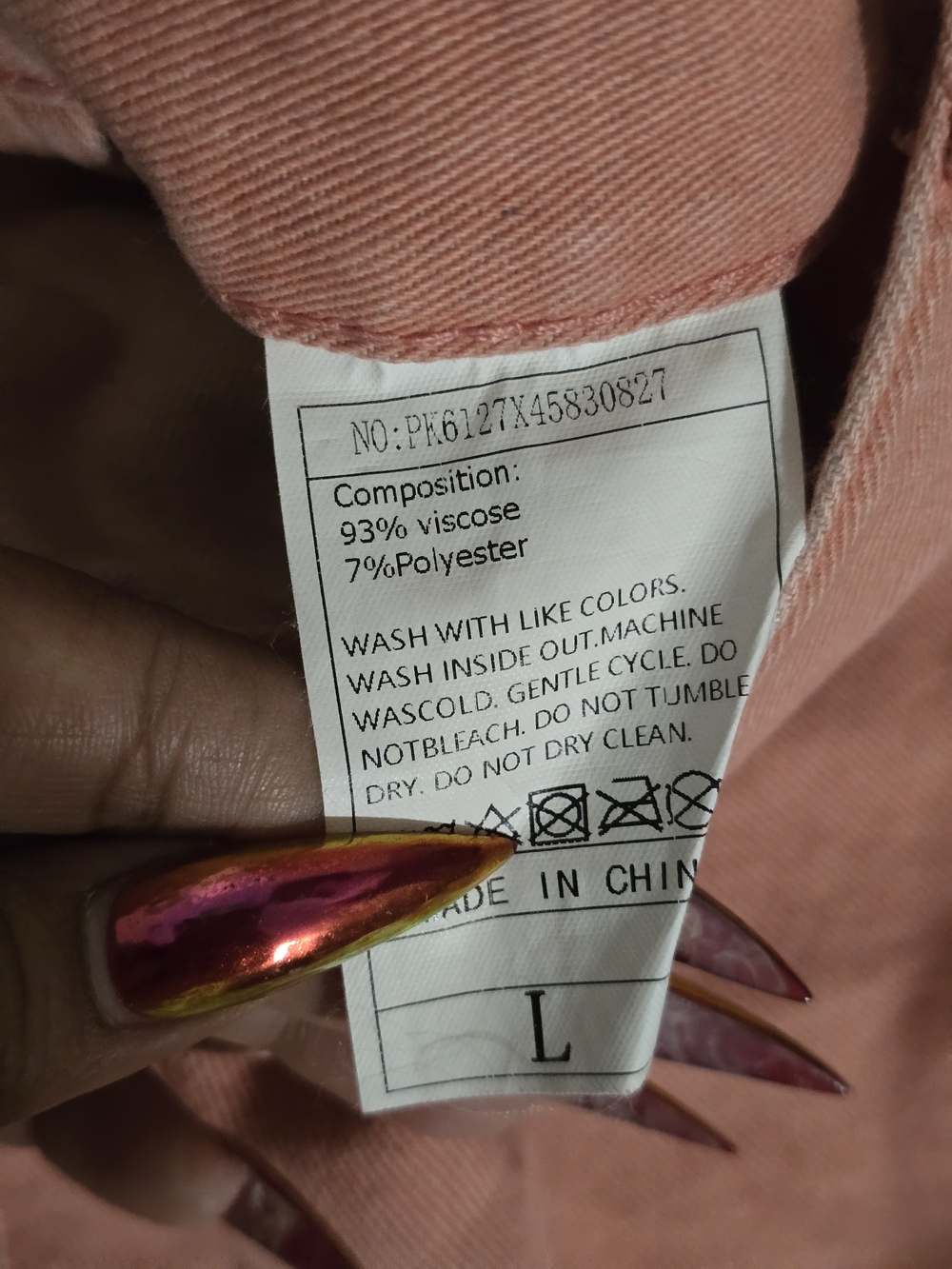 Mini Skirt with Utility Pockets in Dusty Rose - Picture 3 of 3